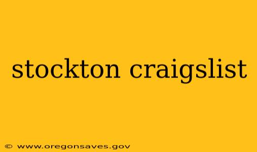 stockton craigslist