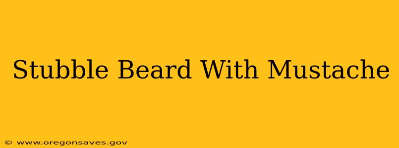 Stubble Beard With Mustache