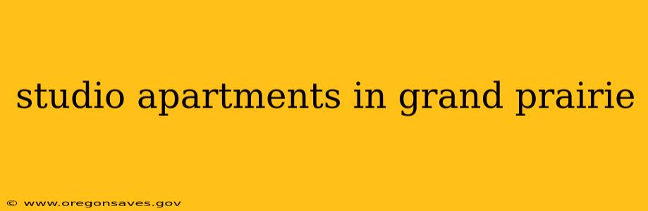 studio apartments in grand prairie