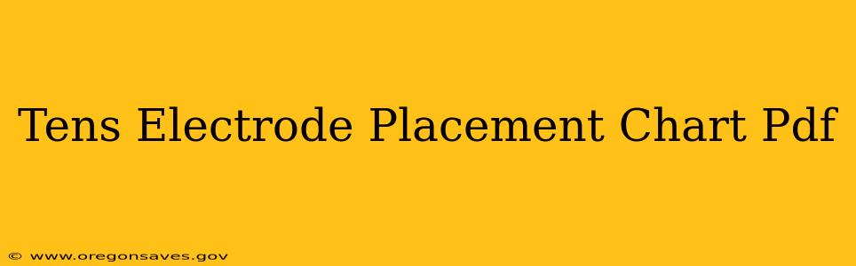 Tens Electrode Placement Chart Pdf