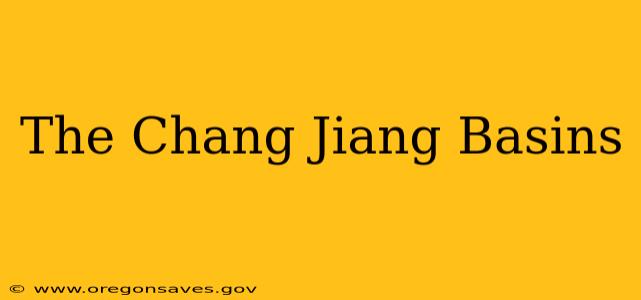 The Chang Jiang Basins