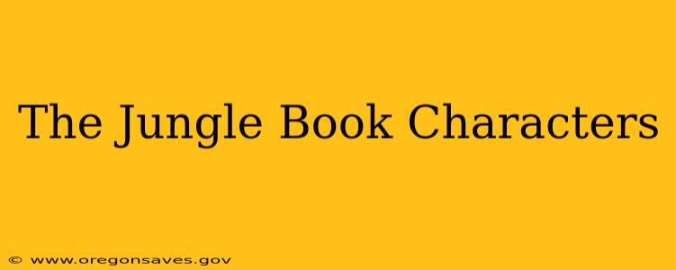 The Jungle Book Characters