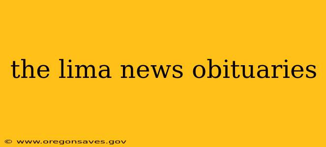 the lima news obituaries
