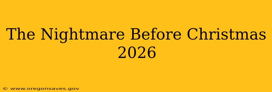 The Nightmare Before Christmas 2026