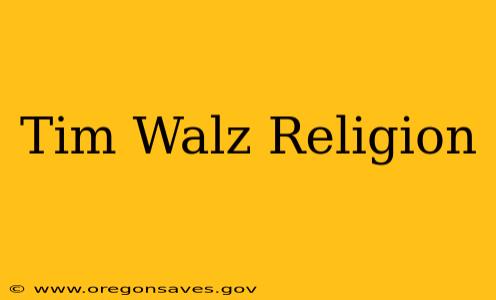 Tim Walz Religion