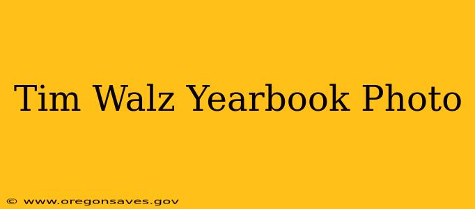 Tim Walz Yearbook Photo