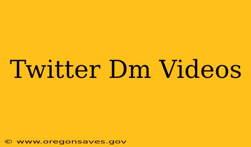 Twitter Dm Videos