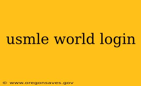 usmle world login