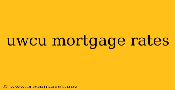 uwcu mortgage rates