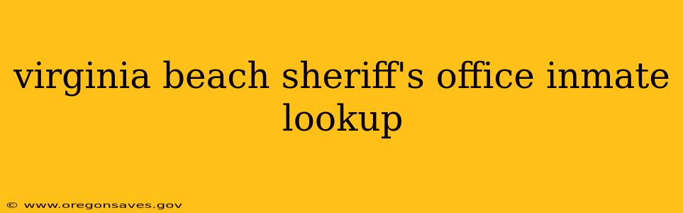 virginia beach sheriff's office inmate lookup