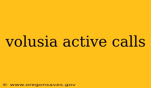 volusia active calls