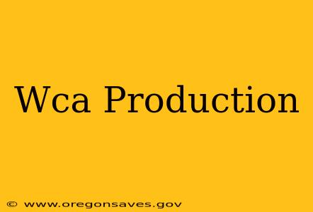 Wca Production