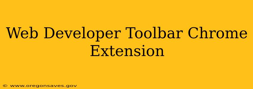 Web Developer Toolbar Chrome Extension