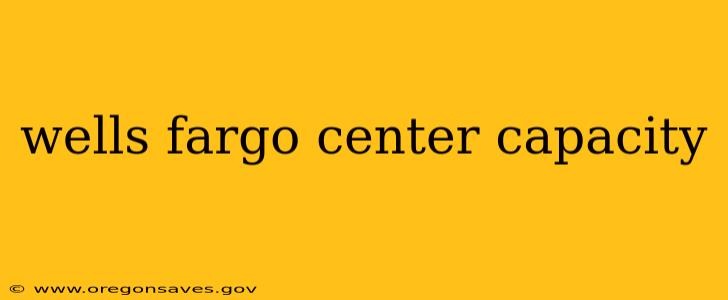 wells fargo center capacity