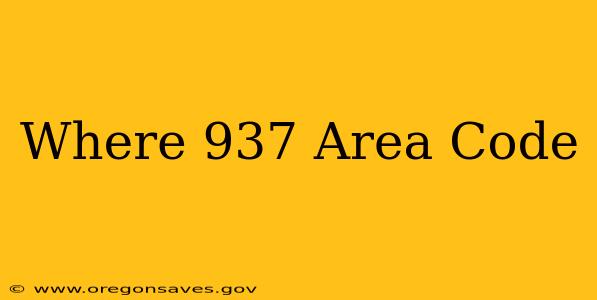 Where 937 Area Code