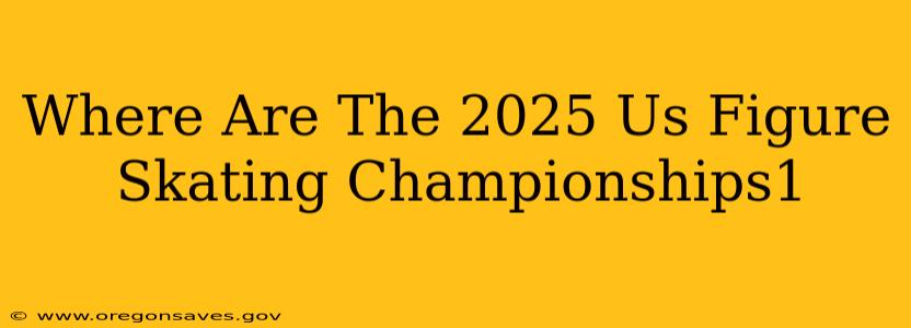 Where Are The 2025 Us Figure Skating Championships1