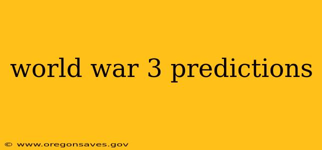 world war 3 predictions