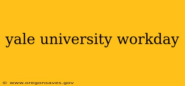yale university workday